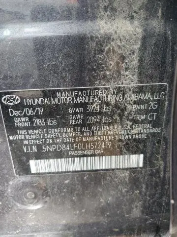 2020 HYUNDAI ELANTRA SEL  