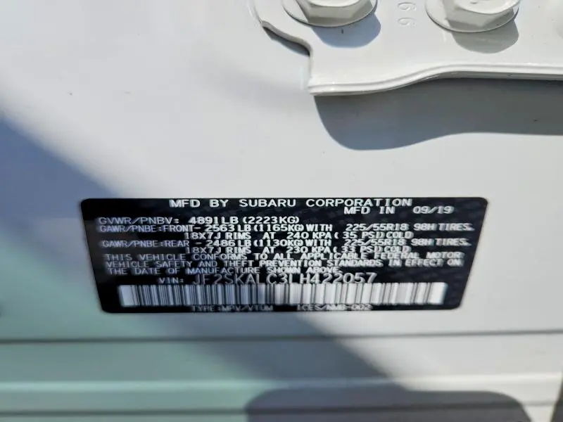 2020 SUBARU FORESTER SPORT  