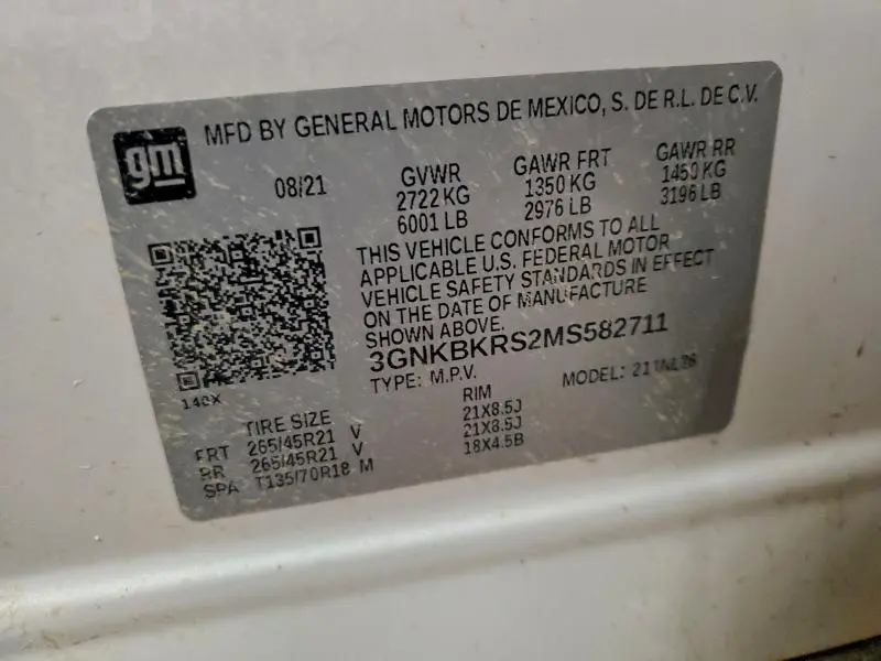 2021 CHEVROLET BLAZER RS  