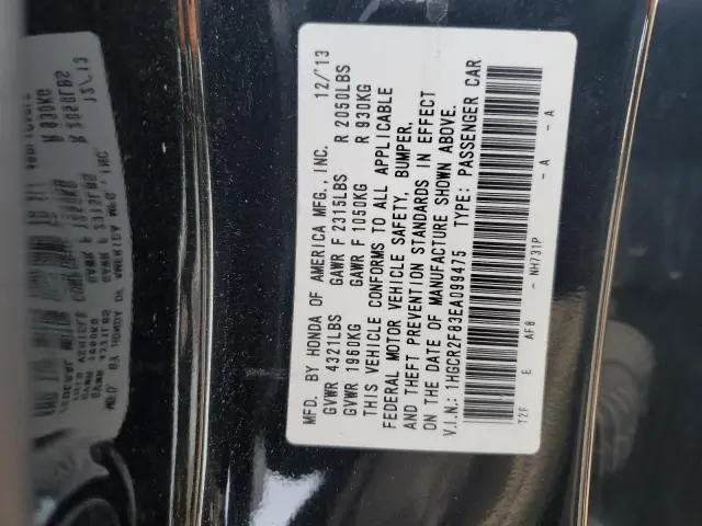 2014 HONDA ACCORD EXL  