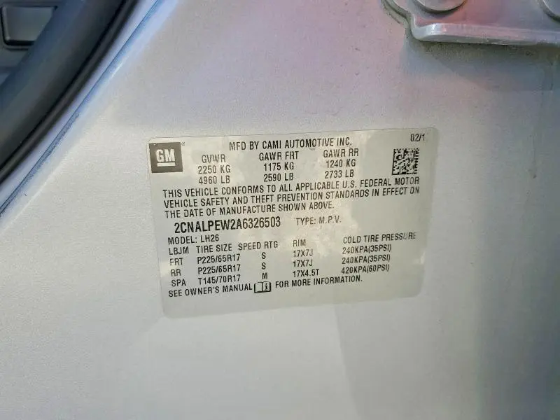 2010 CHEVROLET EQUINOX LT  