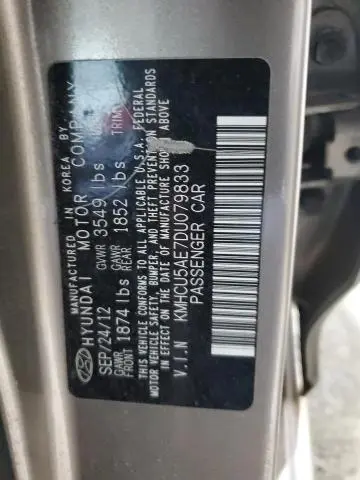 2013 HYUNDAI ACCENT GLS  