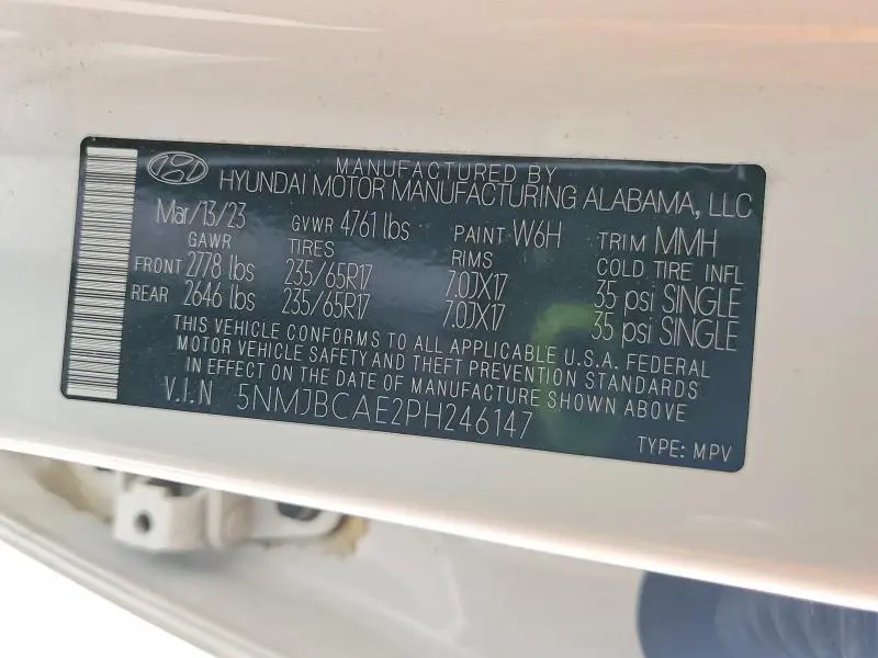 2023 HYUNDAI TUCSON SEL  