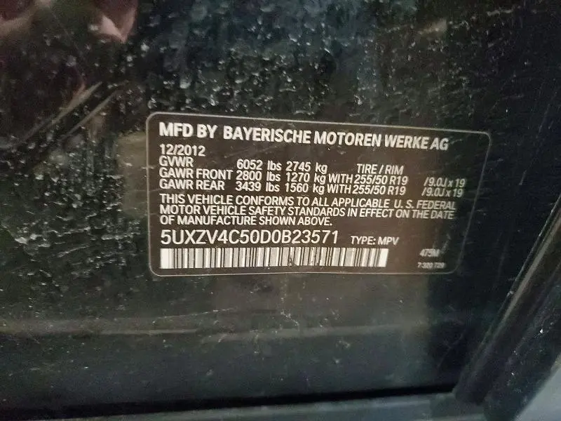 2013 BMW X5 XDRIVE35I  