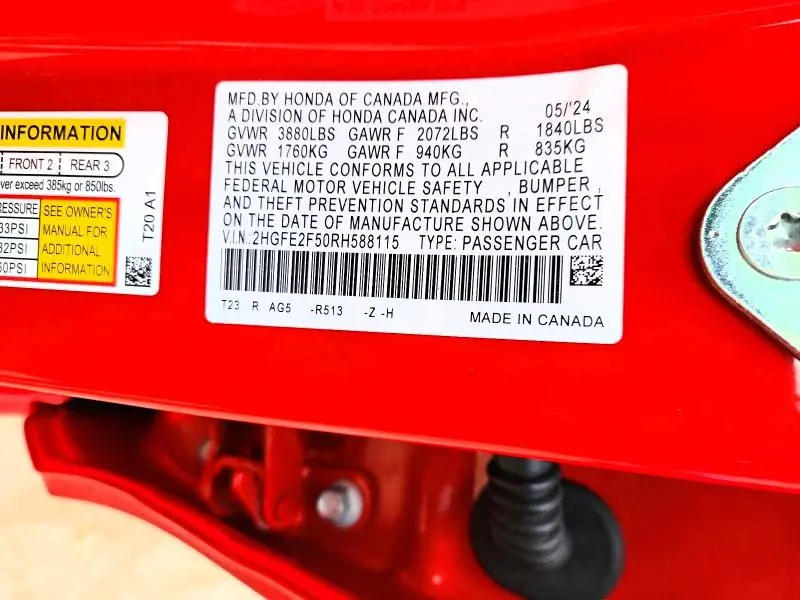 2024 HONDA CIVIC SPORT  