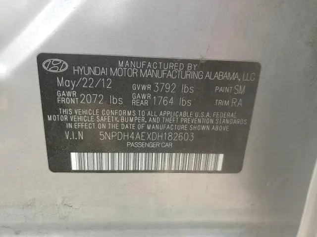 2013 HYUNDAI ELANTRA GLS  