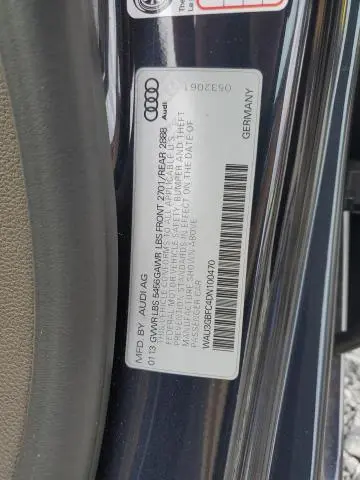 2013 AUDI A7 PRESTIGE  