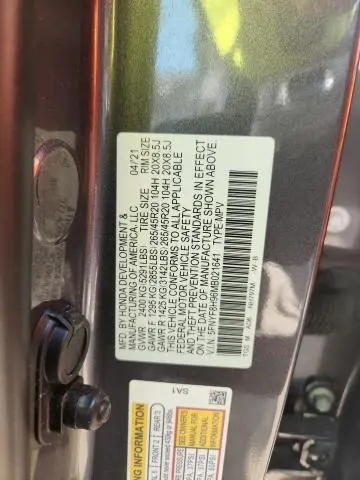 2021 HONDA PASSPORT TOURING  