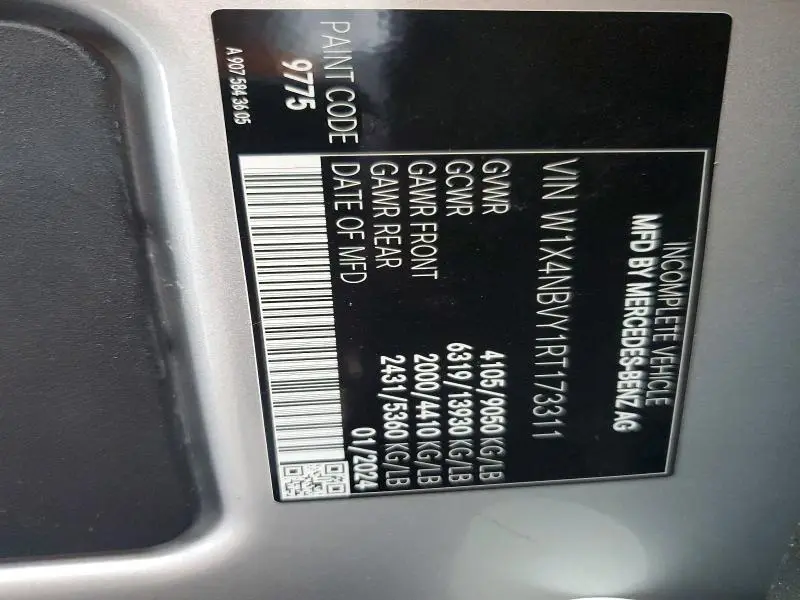 2024 MERCEDES-BENZ SPRINTER 2500  