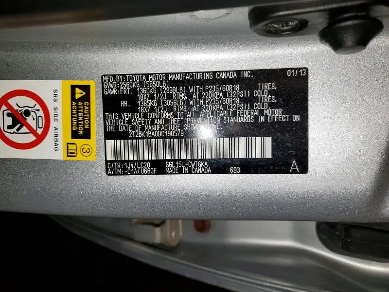 2013 LEXUS RX 350 BASE  