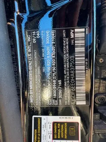 2017 MERCEDES-BENZ GLS 450 4MATIC  