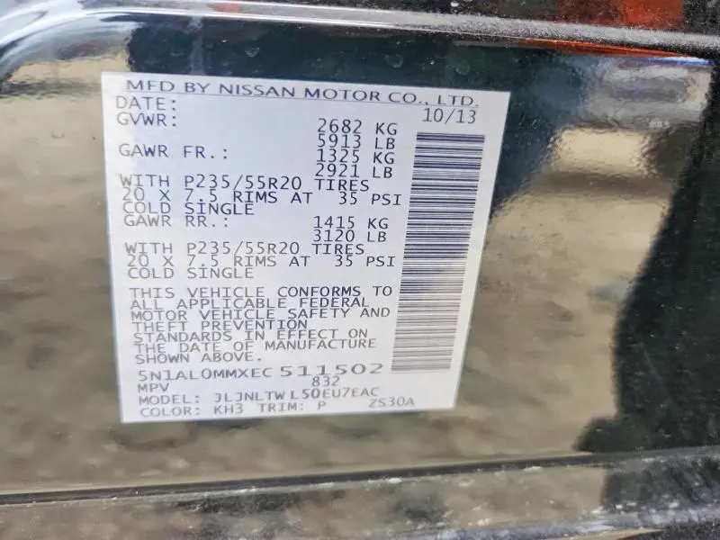 2014 INFINITI QX60 BASE  