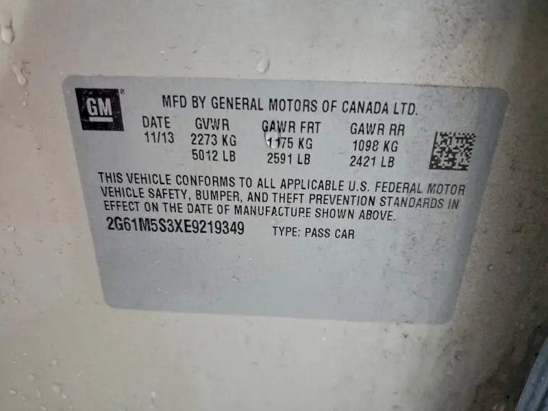 2014 CADILLAC XTS LUXURY COLLECTION  