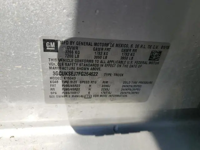 2015 CHEVROLET SILVERADO K1500 LTZ  