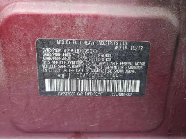 2013 SUBARU IMPREZA PREMIUM  