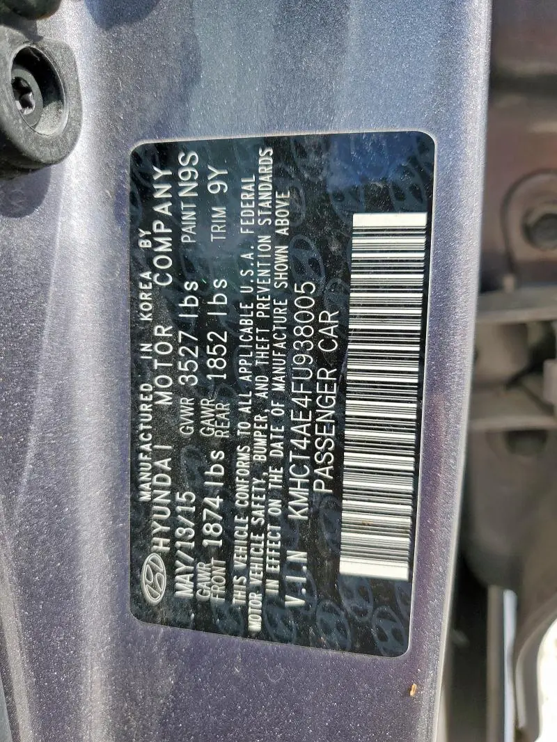 2015 HYUNDAI ACCENT GLS  
