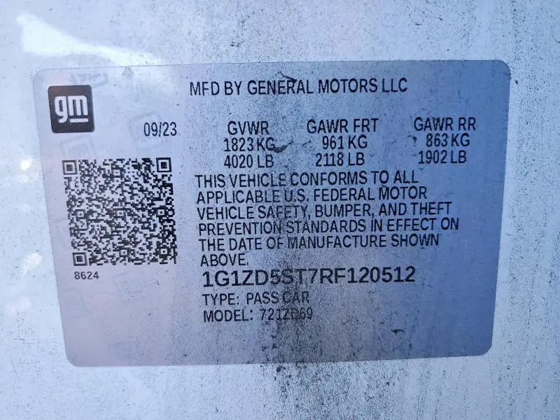 2024 CHEVROLET MALIBU LT  