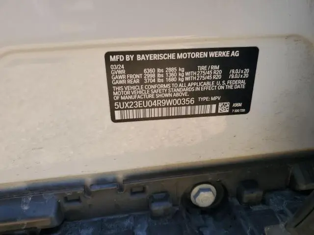 2024 BMW X5 XDRIVE40I  