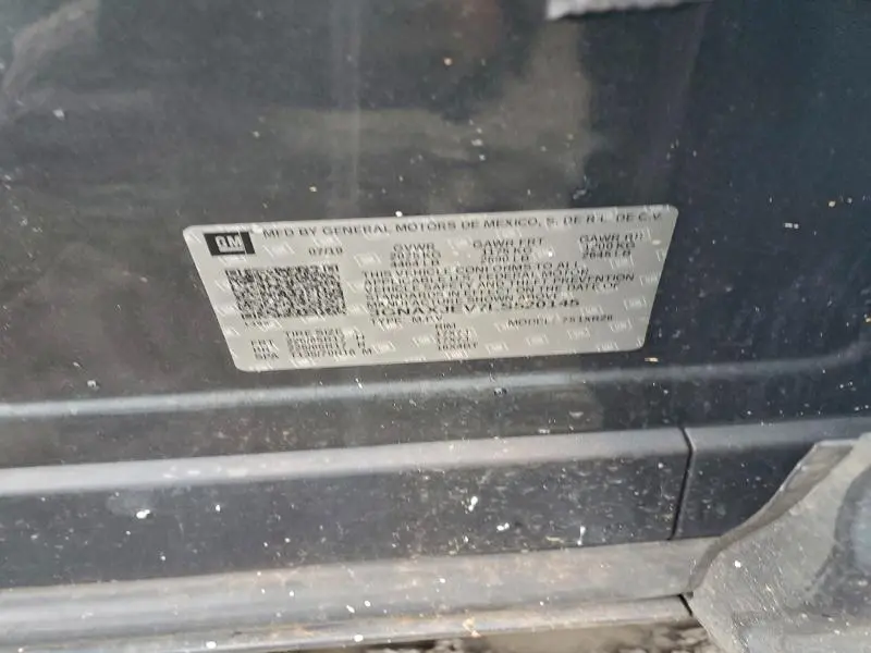 2020 CHEVROLET EQUINOX LT  