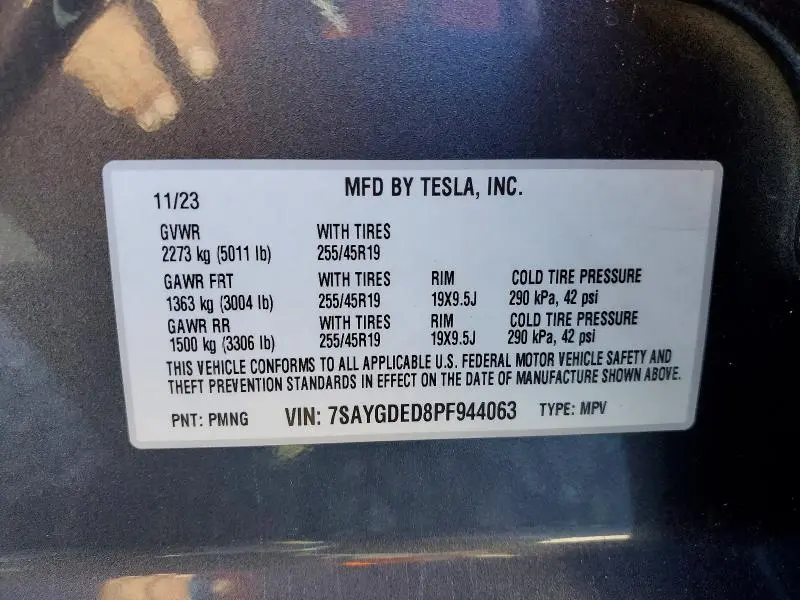 2023 TESLA MODEL Y   