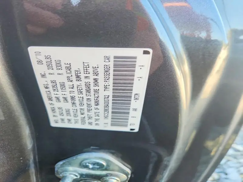 2011 HONDA ACCORD EXL  