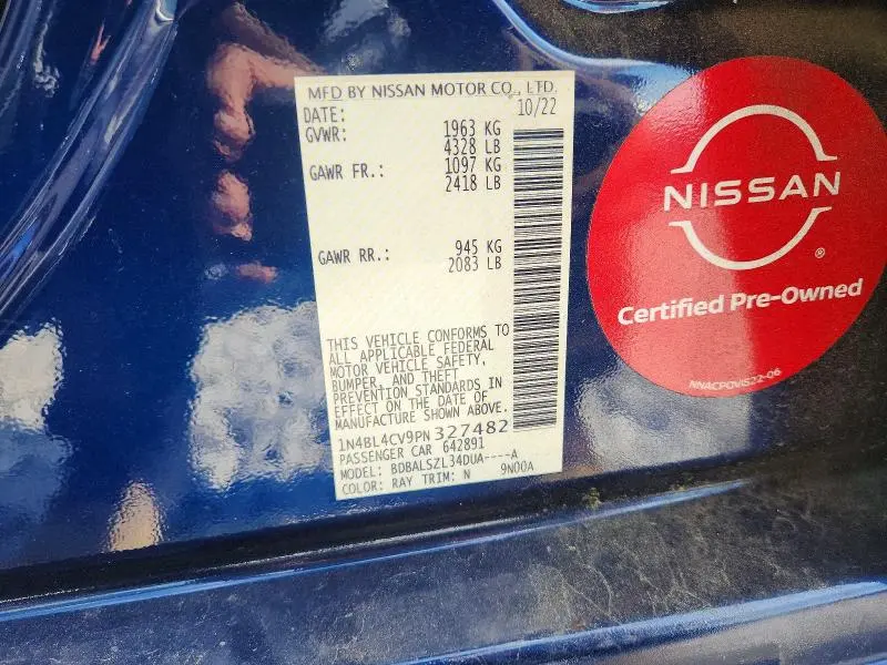 2023 NISSAN ALTIMA SR  