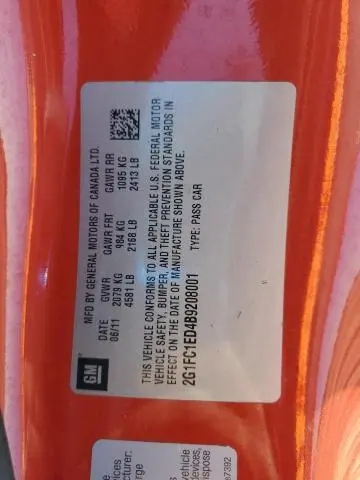 2011 CHEVROLET CAMARO LT  