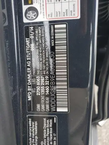 2014 MERCEDES-BENZ S 550 4MATIC  