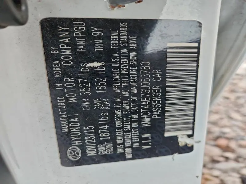 2016 HYUNDAI ACCENT SE  