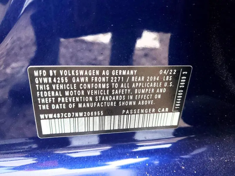 2022 VOLKSWAGEN GTI SE  