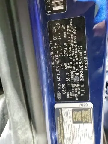 2021 KIA FORTE GT LINE  