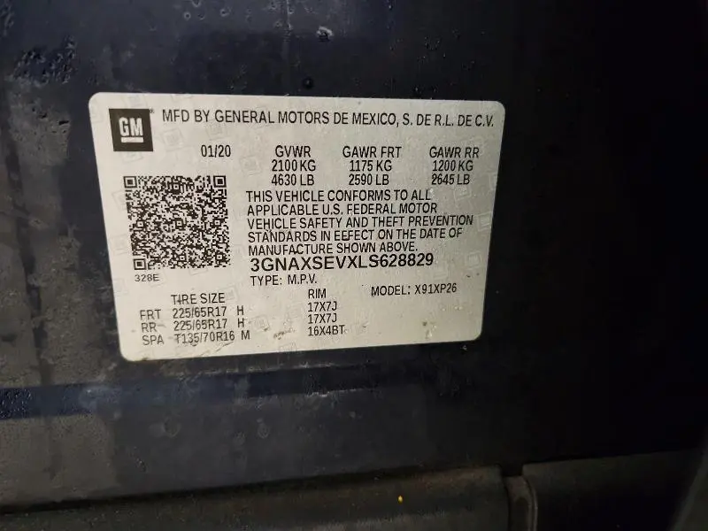 2020 CHEVROLET EQUINOX LS  