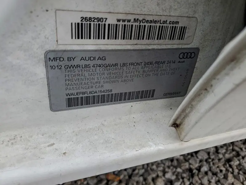 2013 AUDI A4 PREMIUM PLUS  