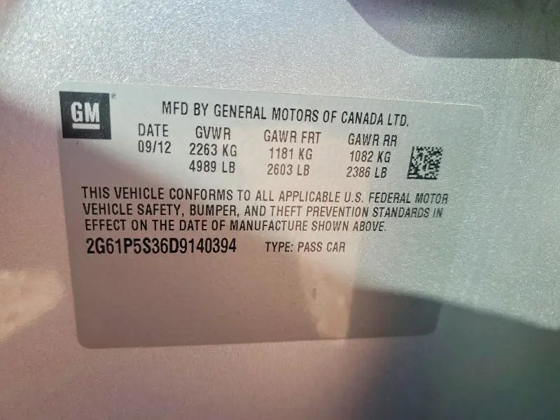 2013 CADILLAC XTS LUXURY COLLECTION  