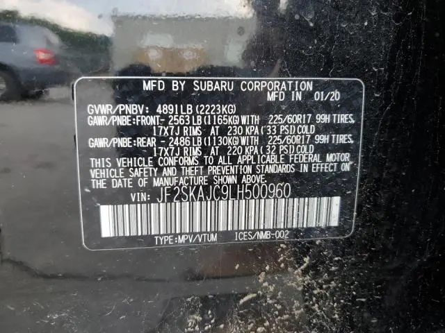 2020 SUBARU FORESTER PREMIUM  