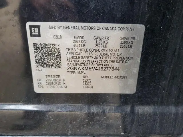 2018 CHEVROLET EQUINOX PREMIER  
