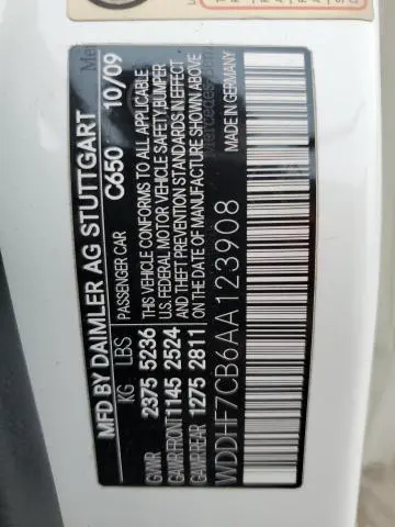 2010 MERCEDES-BENZ E 550  