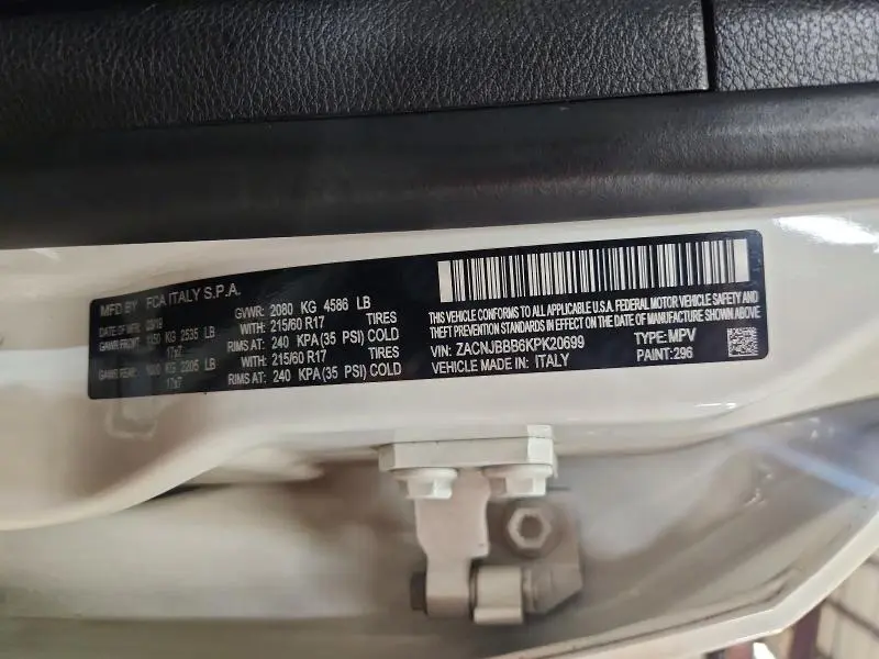 2019 JEEP RENEGADE LATITUDE  