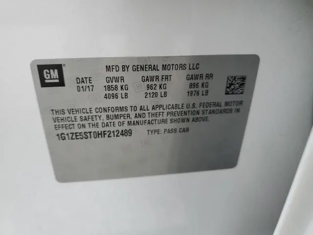 2017 CHEVROLET MALIBU LT  