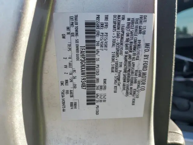 2010 FORD FOCUS SES  