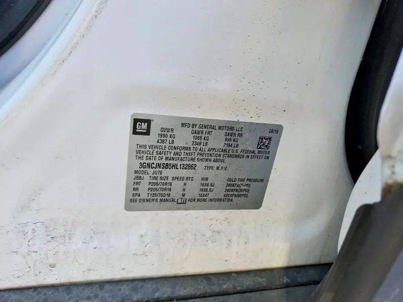 2017 CHEVROLET TRAX LS  