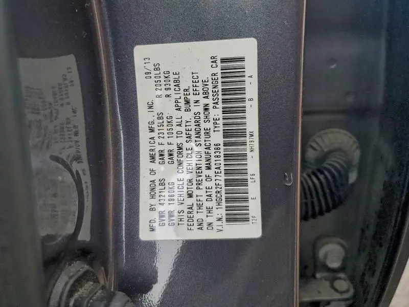 2014 HONDA ACCORD EX  