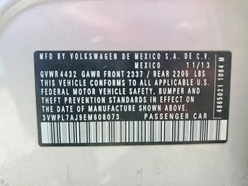2014 VOLKSWAGEN JETTA TDI  