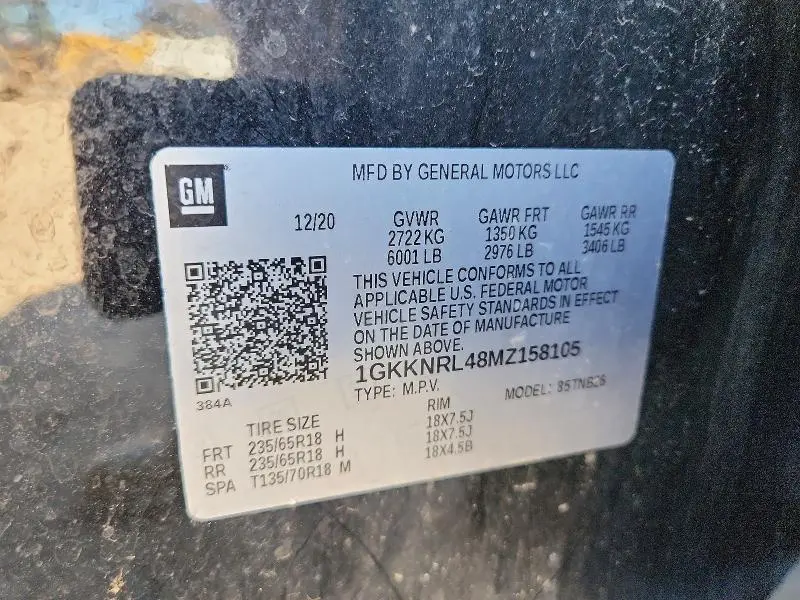 2021 GMC ACADIA SLE  