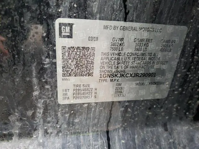 2018 CHEVROLET SUBURBAN K1500 PREMIER  