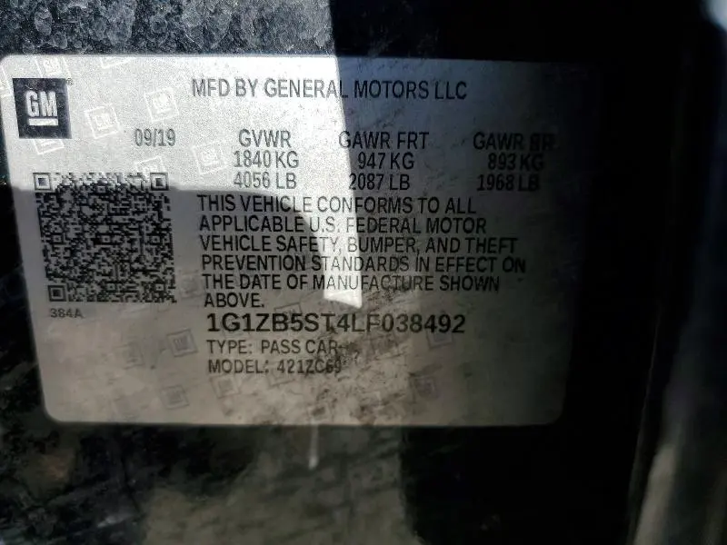 2020 CHEVROLET MALIBU LS  