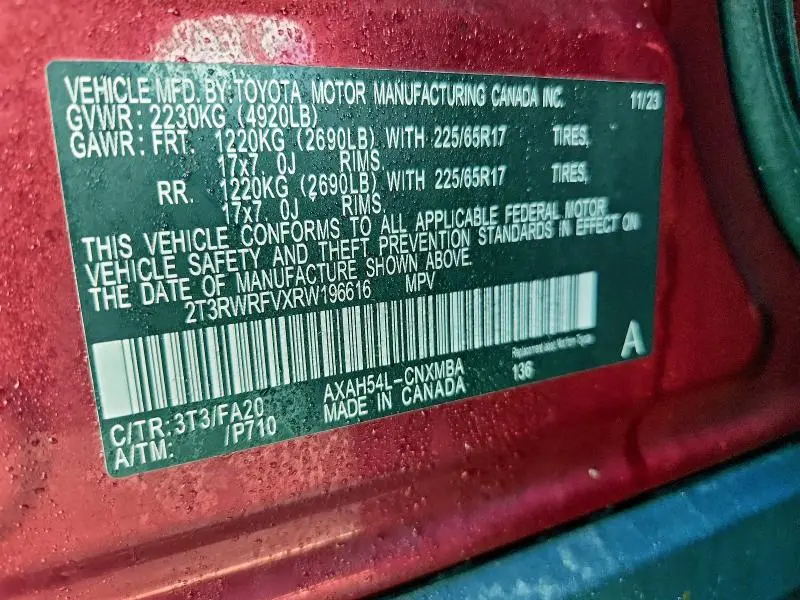 2024 TOYOTA RAV4 XLE  