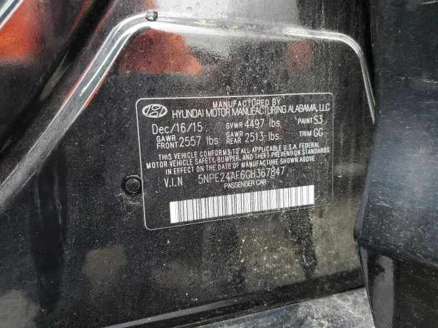 2016 HYUNDAI SONATA SE