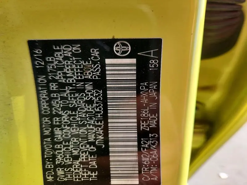 2017 TOYOTA COROLLA IM BASE  