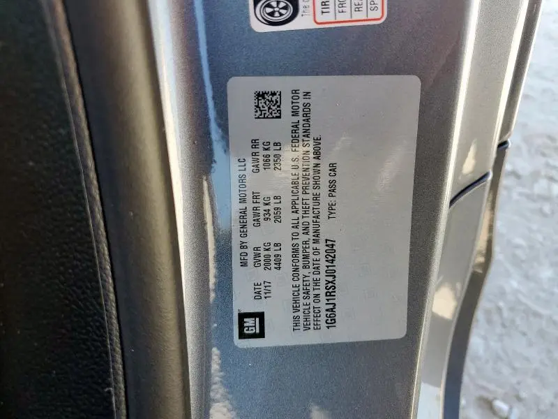 2018 CADILLAC ATS PREMIUM PERFORMANCE  